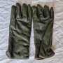 Gants en cuir vert foncé militaire (originaux) d'occasion 7 L