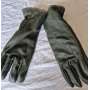 Gants en cuir vert foncé militaire (originaux) d'occasion 7 L