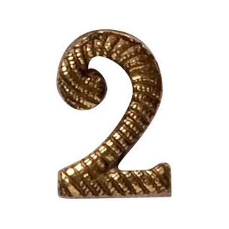 Chiffre 2 Bronze pour Dixmude ou Réduction de Médaille
