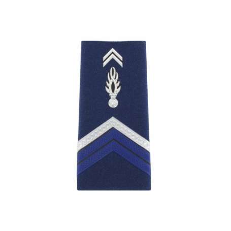 Paire de Fourreaux d'Épaule GAV Brigadier-Chef Rigide Homme Gendarmerie Nationale
