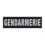 Bande Réto-réfléchissante GENDARMERIE 2.5*11 Fond Noir