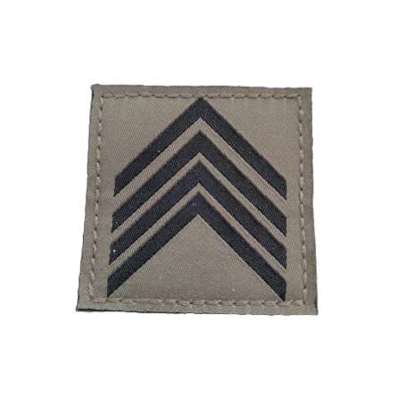 Galon de Poitrine Basse Visibilité Sergent-Chef BM2 Sur Scratch Brevet Militaire 2° Niveau