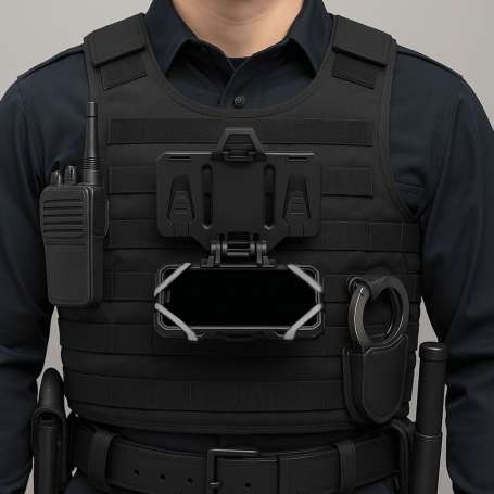 Support de Téléphone Mobile Système MOLLE Noir Smartphone