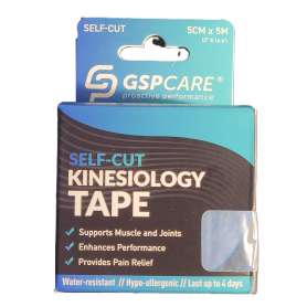 Bande de Kinésiologie Tape Sportif Strap en Coton Élastique Bleu