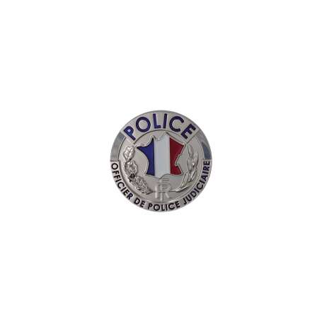 Médaille Police OPJ Officier de Police Judiciaire pour porte-carte Police Nationale