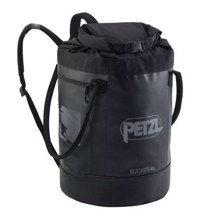 Sac à corde Auto-portant Bucket 45 Litres Noir Petzl