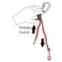 Longe Réglable PIP Guide Rouge  Rock Empire