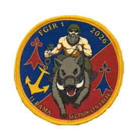 Écusson FGIR 1 2026 11° Régiment d'Artillerie de Marine Sur Scratch TDM