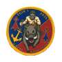 Écusson FGIR 1 2026 11° Régiment d'Artillerie de Marine Sur Scratch TDM