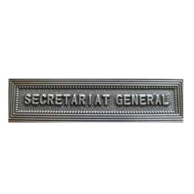 Agrafe Médaille Secrétariat Général Argent