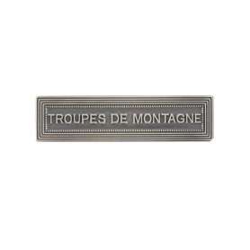 Agrafe Médaille Troupes de Montagne Argent